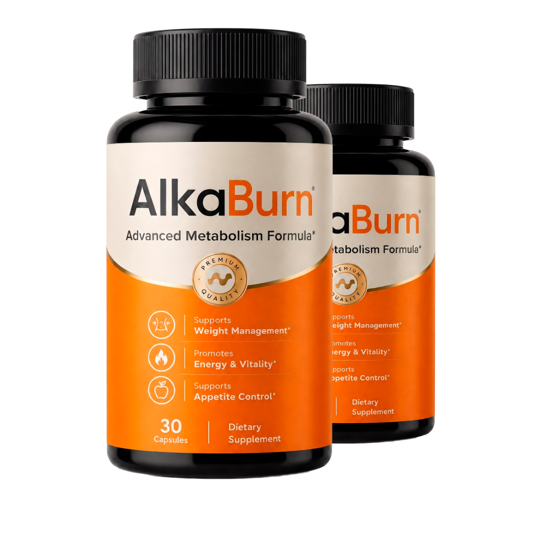 AlkaBurn supplement bottles